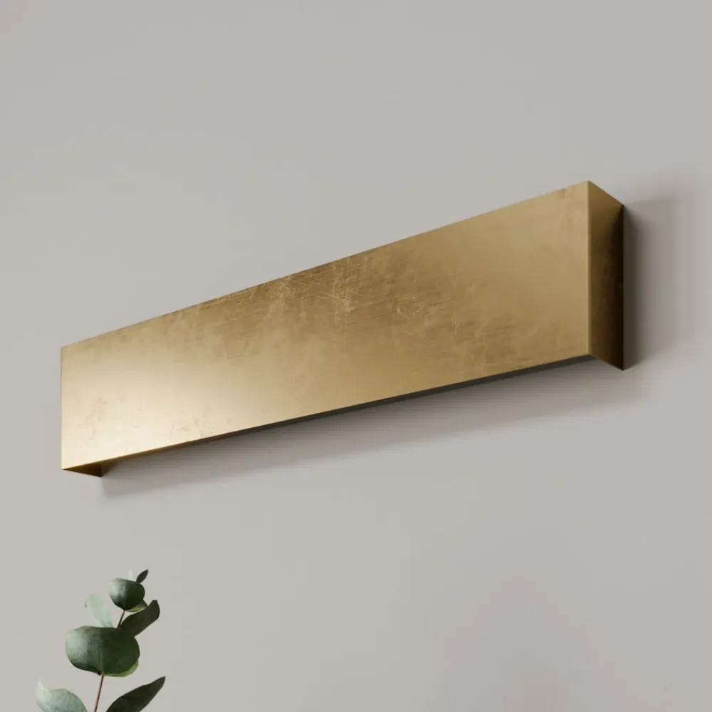 Quitani Væglamper|Væglamper > LED-væglampe Maja, guld antik, bredde 54 cm