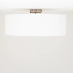 Loftlamper ^ Quitani loftslampe Gala, Ø 50 cm, chintz, hvid, Ø 50 cm