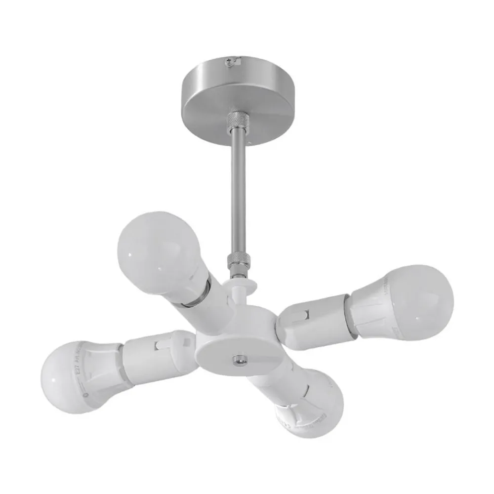 Quitani Loftlamper > -loftslampe Gala, Ø 50 cm, chintz-hvid