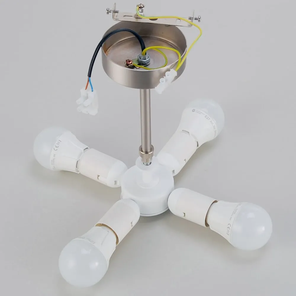 Quitani Loftlamper > -loftslampe Gala, Ø 50 cm, chintz-hvid