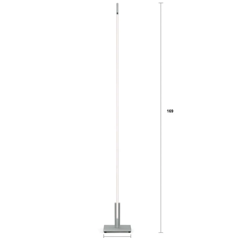 Quitani Gulvlamper > Talon LED-gulvlampe aluminium anodiseret natur