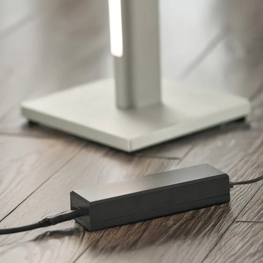 Quitani Gulvlamper > Talon LED-gulvlampe aluminium anodiseret natur