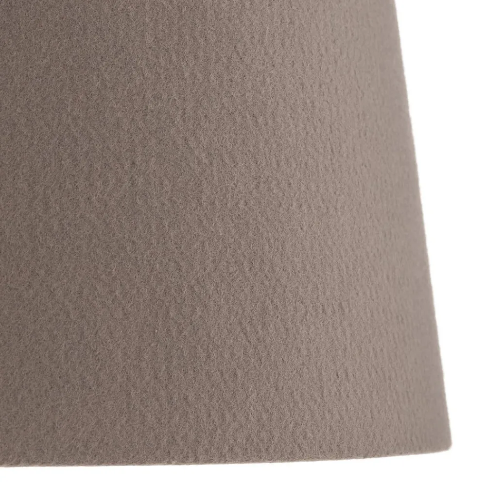 Quitani Gulvlamper|Gulvlamper > trebenet gulvlampe Jata, træ, filt, grå