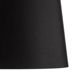 Quitani Gulvlamper|Gulvlamper > trebenet gulvlampe Jata, træchintz, sort