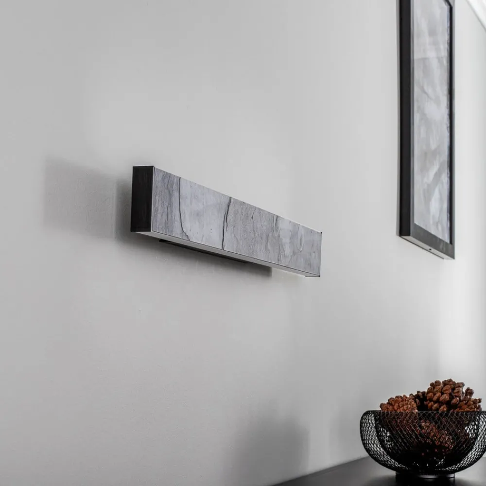 Væglamper ^ Quitani Zino LED-væglampe, 20W, skifer grå