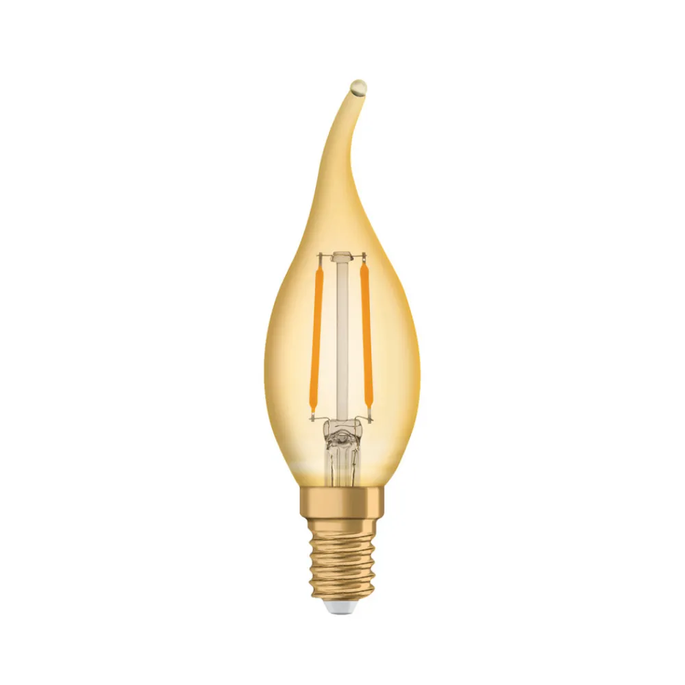 Radium Filament Pære > Essence Ambiente LED E14 2,5W vindstød guld