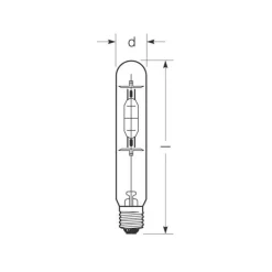 Radium Metal-Damppærer > Halogen-metaldamppære E40 360W HRI-T B klar