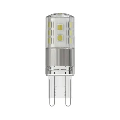 Dæmpbar Led-Pære ^ Radium LED Star PIN, klar, G9, 3W, 2.700K, 320lm, dæmpbar