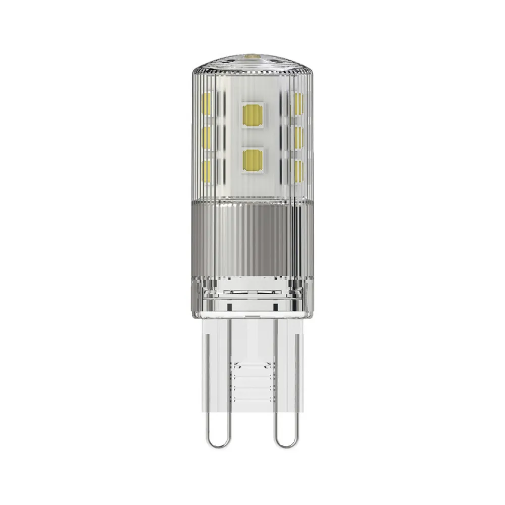 Dæmpbar Led-Pære ^ Radium LED Star PIN, klar, G9, 3W, 2.700K, 320lm, dæmpbar