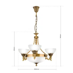 Lysekroner|Pendellamper ^ ORION Raffineret NOAM lysekrone 64 cm