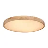 Globo Loftlamper|Loftlamper > Rainer LED-loftlampe, Ø 80 cm, træ-effekt, metal, CCT