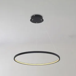 Globo Pendellamper > Ralph LED-hængelampe, 1 lyskilde, sort, Ø 60cm