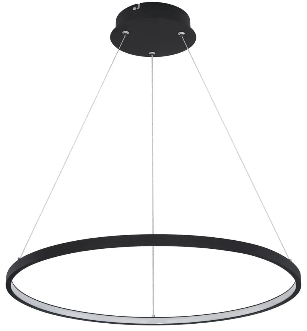 Globo Pendellamper > Ralph LED-hængelampe, 1 lyskilde, sort, Ø 60cm
