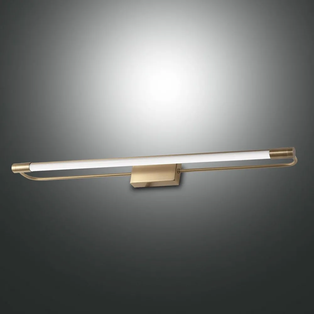Fabas Luce Gang|Væg- Og Spejllamper > Rapallo LED-væglampe, messing, IP44, 60 cm
