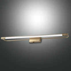 Fabas Luce Gang|Væg- Og Spejllamper > Rapallo LED-væglampe, messing, IP44, 80 cm