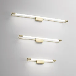 Fabas Luce Gang|Væg- Og Spejllamper > Rapallo LED-væglampe, messing, IP44, 80 cm