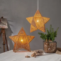 Dekorationsbelysning|Julepynt ^ STAR TRADING Rappe dekostjerne af papirsnører, hængende