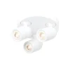 Loftlamper|Loftlamper ^ Freelight Razza loftspot, hvid, Ø 28,5 cm, 3-lys, metal