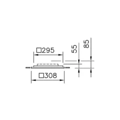 Regent Lighting Indbygningsspots > Regent Dæmpbar Office indbygningslampe 62,1 cm 32W 3.000K