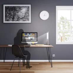 Arbejdsrum/Kontor|Bordlamper ^ Regent Lighting Regent Joker LED-bordlampe, sølv