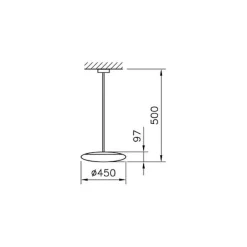 Regent Lighting Arbejdsrum/Kontor > Torino Ø 45 cm 43 W 50cm 3.000 K