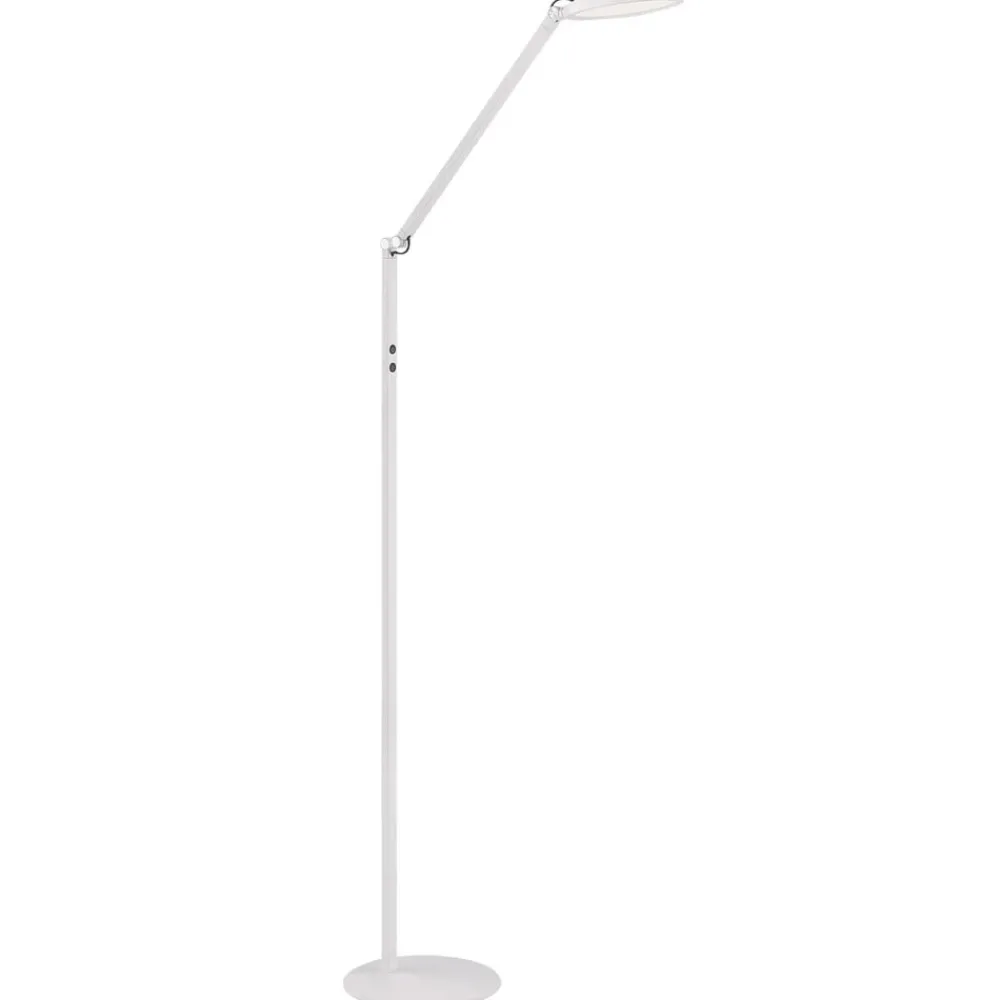 Arbejdsrum/Kontor|Gulvlamper ^ Fabas Luce Regina LED-gulvlampe, 1 lyskilde, hvid