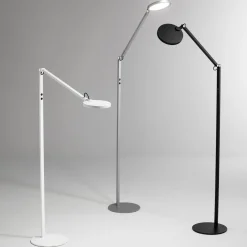 Arbejdsrum/Kontor|Gulvlamper ^ Fabas Luce Regina LED-gulvlampe, 1 lyskilde, hvid
