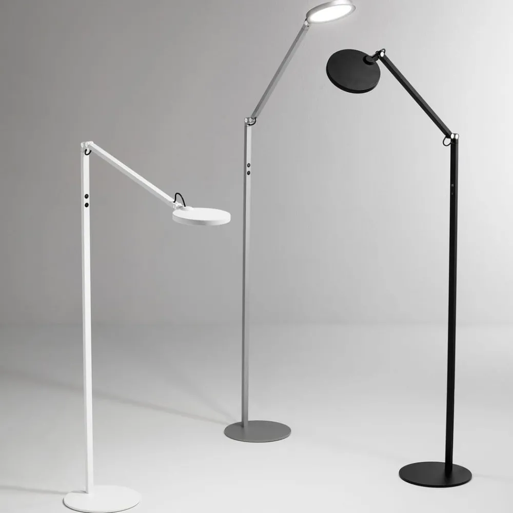 Arbejdsrum/Kontor|Gulvlamper ^ Fabas Luce Regina LED-gulvlampe, 1 lyskilde, hvid