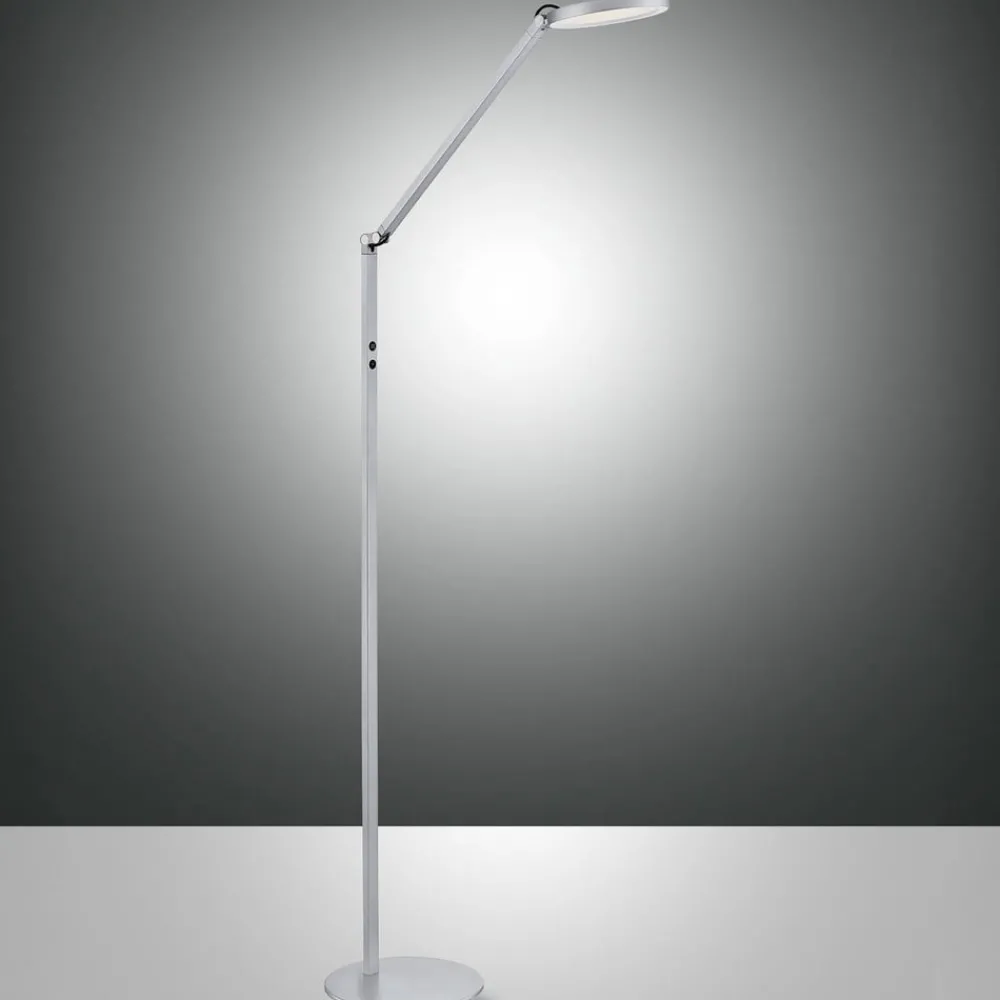 Fabas Luce Arbejdsrum/Kontor|Gulvlamper > Regina LED-gulvlampe, 1 lyskilde, aluminium