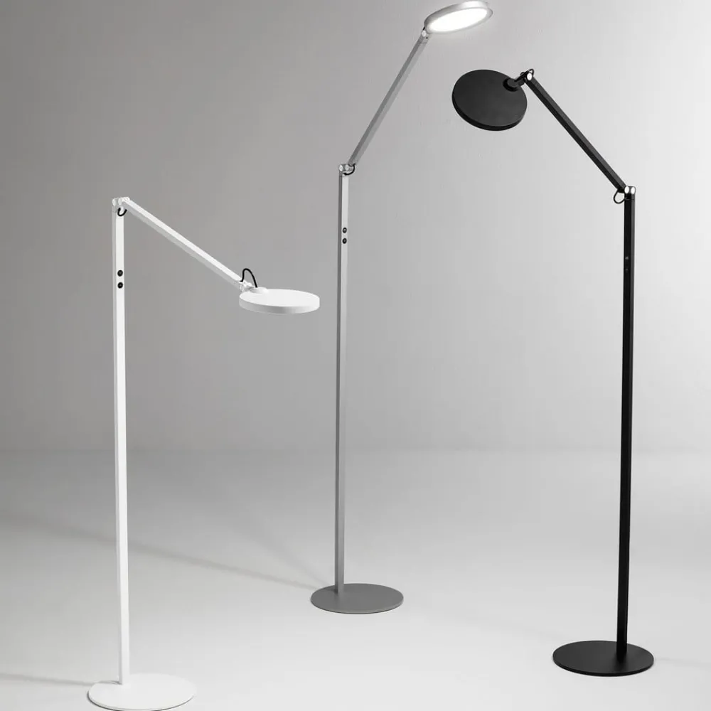 Fabas Luce Arbejdsrum/Kontor|Gulvlamper > Regina LED-gulvlampe, 1 lyskilde, aluminium