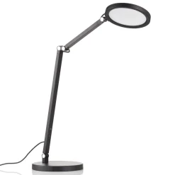 Fabas Luce Arbejdsrum/Kontor|Bordlamper > Regina LED-skrivebordslampe med dæmper, sort