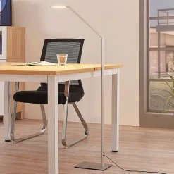 Lucande Arbejdsrum/Kontor|Gulvlamper > Resi LED-gulvlampe med dæmper, ideel til læsning