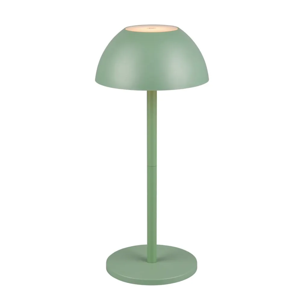 Reality Leuchten Dekorationsbelysning|Terrassebelysning > Ricardo LED genopladelig bordlampe, grøn, højde 30 cm, plast