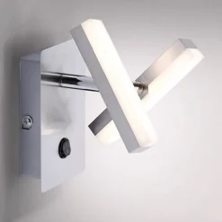 Væglamper ^ JUST LIGHT. GmbH Rico kvadratisk LED-væglampe med to lyskilder