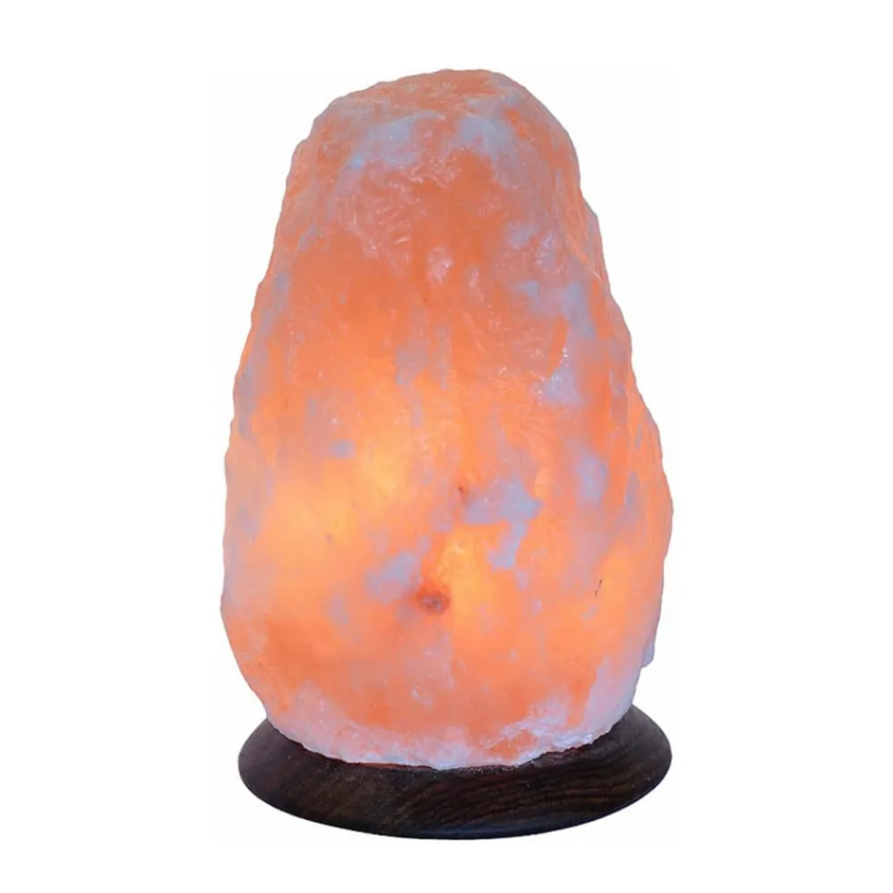 Wagner Life Bordlamper > Rock saltlampe med sokkel, 1,5-2 kg, ravgul