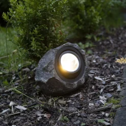 STAR TRADING Dekorationsbelysning|Solcellelamper > Rocky LED-solcellelampe, justerbar
