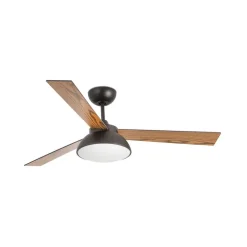 Loftventilatorer ^ FARO BARCELONA Rodas loftventilator med LED-lampe, brun