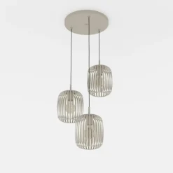 EGLO Pendellamper > Romazzina hængelampe, Ø 46 cm, sandfarvet, 3 lyskilder, stål