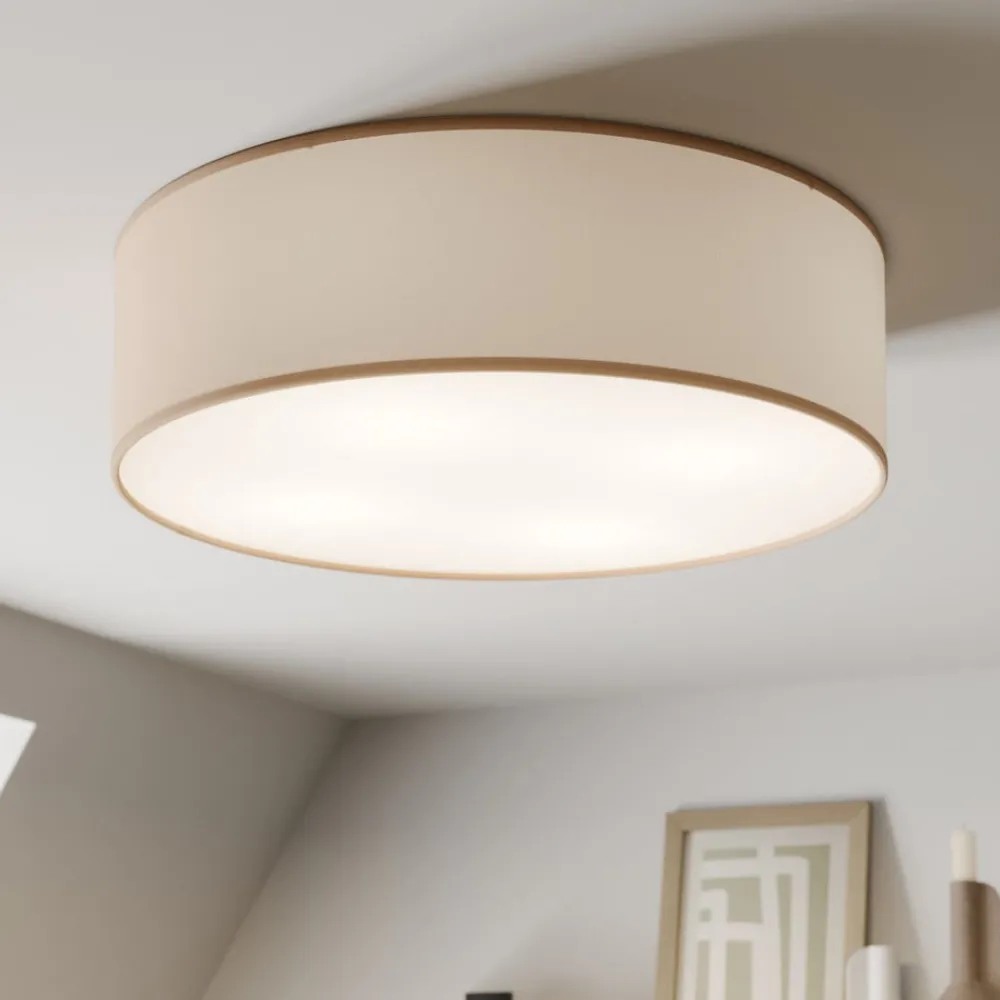 TK Lighting Loftlamper|Pendellamper > Rondo loftlampe, beige, metal, Ø 45 cm, E27