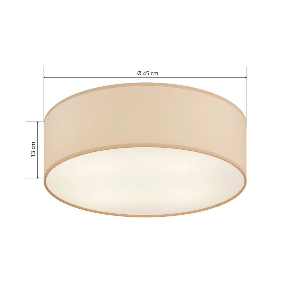 TK Lighting Loftlamper|Pendellamper > Rondo loftlampe, beige, metal, Ø 45 cm, E27