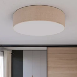 Loftlamper|Loftlamper ^ TK Lighting Rondo loftslampe, beige, Ø 60 cm