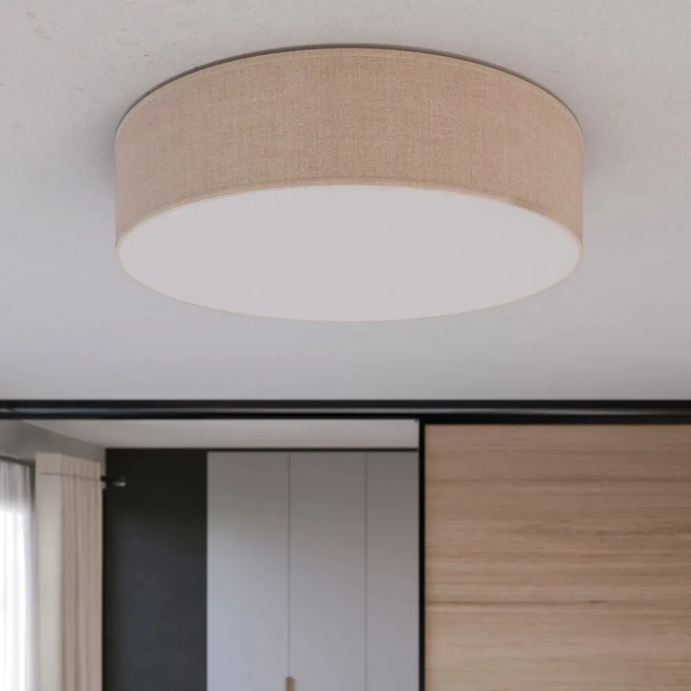 Loftlamper|Loftlamper ^ TK Lighting Rondo loftslampe, beige, Ø 60 cm