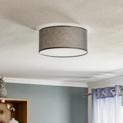 TK Lighting Loftlamper > Rondo loftslampe, grå, Ø 30 cm