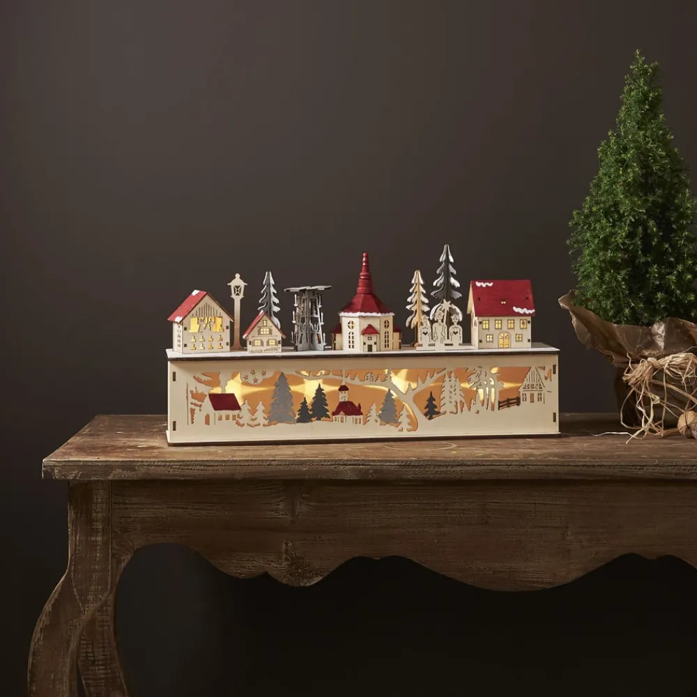 Dekorationsbelysning|Julepynt ^ STAR TRADING Rosenheim by LED-adventsstage, batteridrift