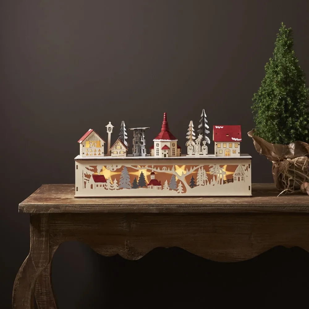 Dekorationsbelysning|Julepynt ^ STAR TRADING Rosenheim by LED-adventsstage, batteridrift