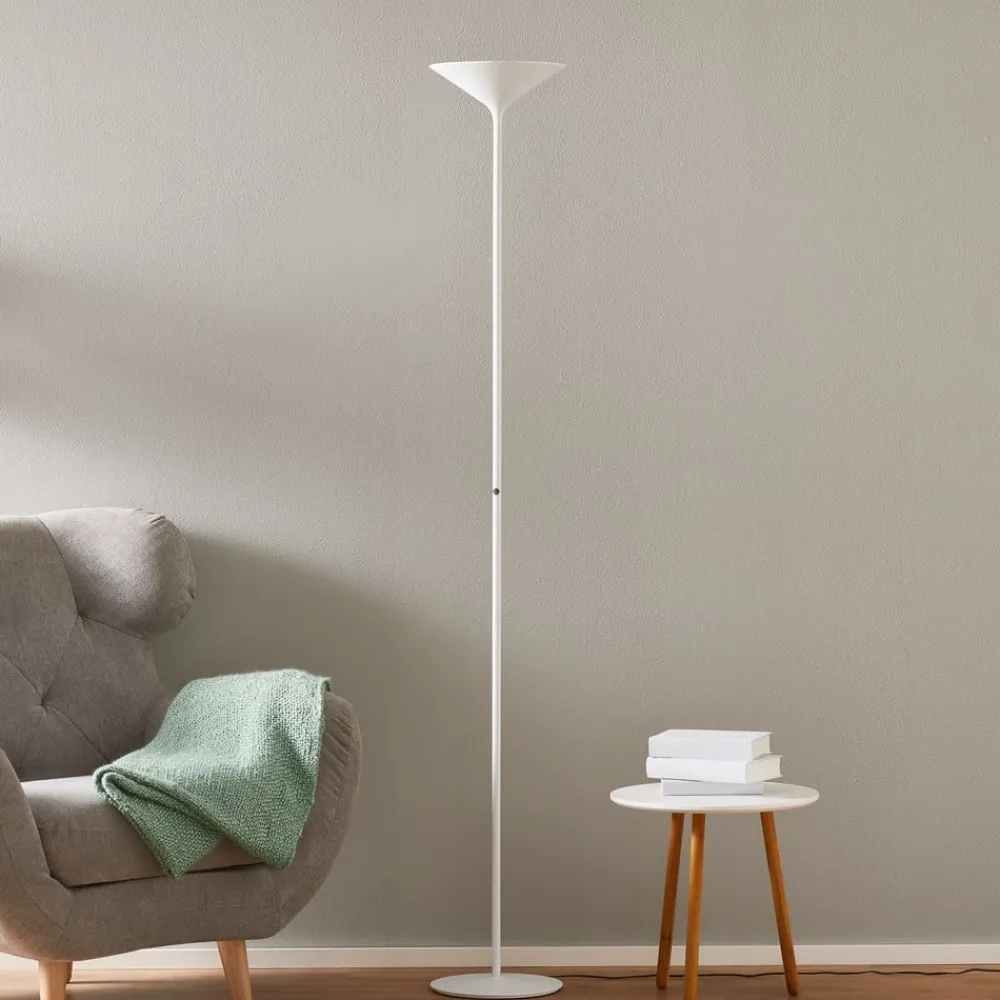 Gulvlamper|Gulvlamper ^ Rotaliana Dry LED-gulvlampe, mat hvid
