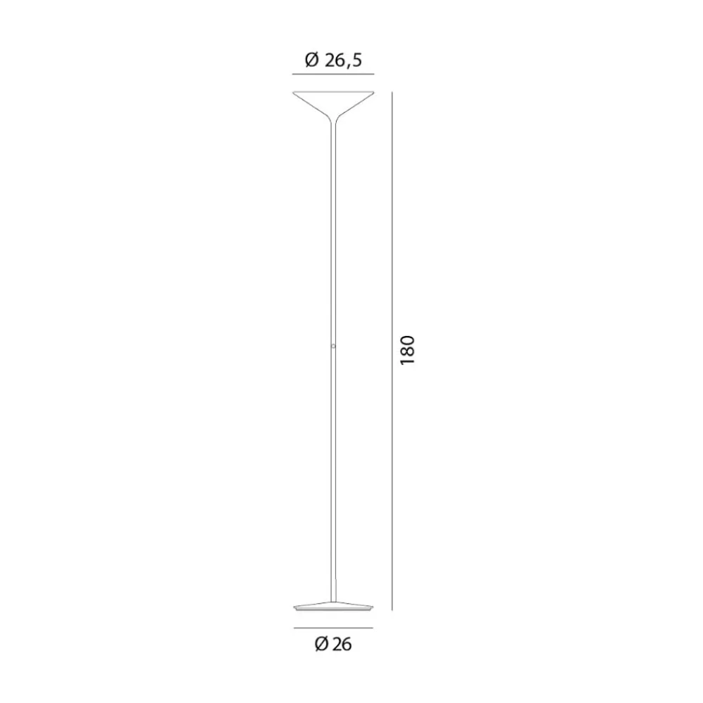 Gulvlamper|Gulvlamper ^ Rotaliana Dry LED-gulvlampe, mat hvid
