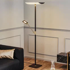 Rothfels Gulvlamper > Charlin LED-uplight sort messing
