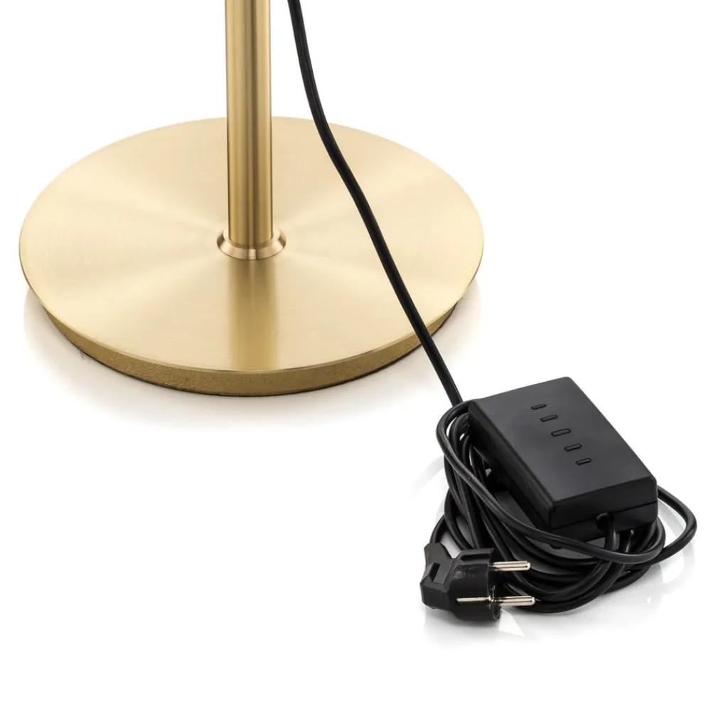 Rothfels Gulvlamper > Phelandis gulvlampe, dæmper, messing