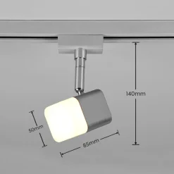 Skinnesystem ^ Trio Lighting Roubaix DUOline LED-skinnespot, mat nikkel